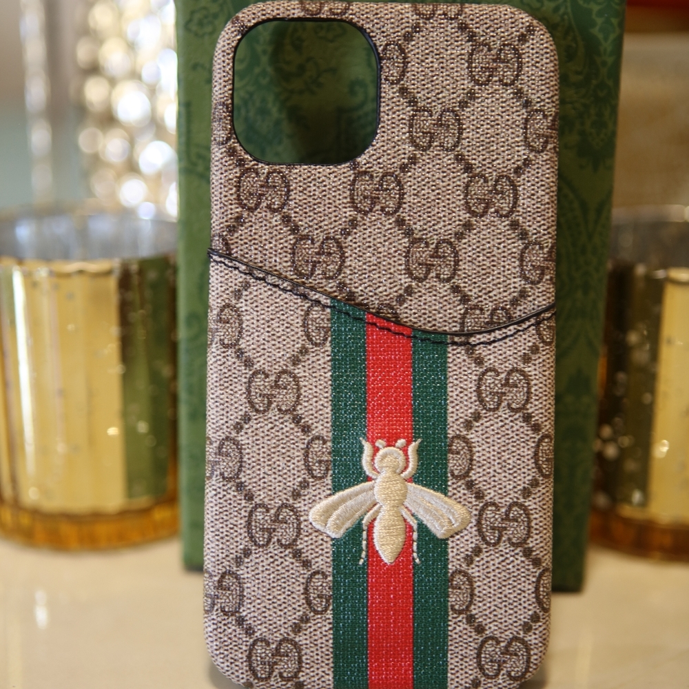 New designer inspired cell phone case. Light tan for iPhone 13